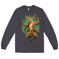 Smoke happy deer Long Sleeve Tee - Unal Design