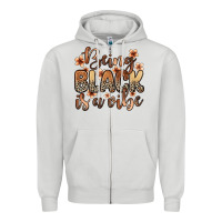 Dove Grey being black is a vibe Zipper Hoodie - Zillion Design Studio