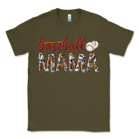 Army Green baseball mama Classic Tee - texasbilliewilder
