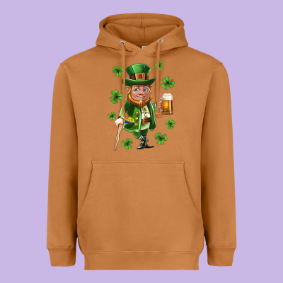 St Patricks Elf Heavyweight Hoodie Designed By Neo Western