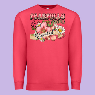 Fearfully And Wonderfully Created Premium Sweatshirt Designed By Jahusdesignshop