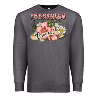 Charcoal Heather fearfully and wonderfully created Premium Sweatshirt - JahusDesignShop