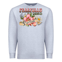 Heather Grey fearfully and wonderfully created Premium Sweatshirt - JahusDesignShop