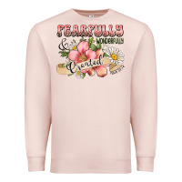 Pale Pink fearfully and wonderfully created Premium Sweatshirt - JahusDesignShop