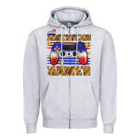 Heather Grey all american gamer Zipper Hoodie - texasbilliewilder