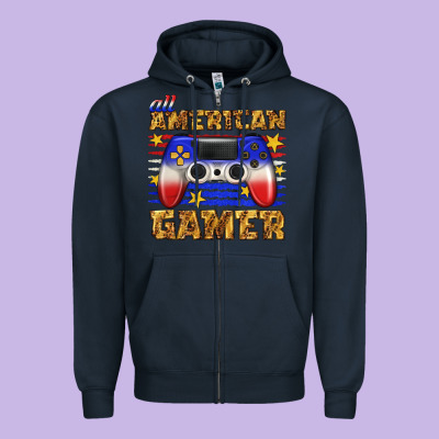 Zipper Hoodie all american gamer