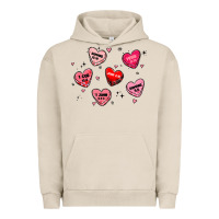 Pigment French Oak howdy valentine Urban Hoodie - MaliasSmallBusiness