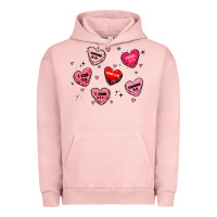 Pigment Salmon howdy valentine Urban Hoodie - MaliasSmallBusiness