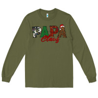 Army Green papa claus Long Sleeve Tee - BarkalooDesign