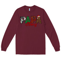 Burgundy papa claus Long Sleeve Tee - BarkalooDesign