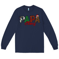 Navy papa claus Long Sleeve Tee - BarkalooDesign