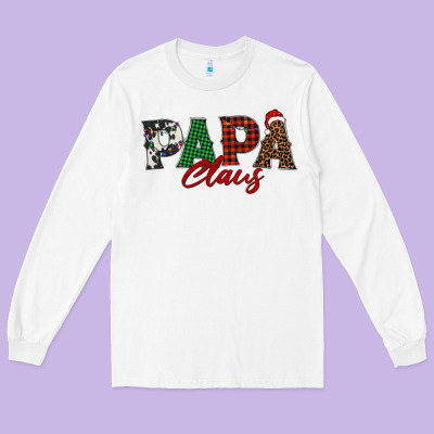 Papa Claus Long Sleeve Tee Designed By Barkaloodesign