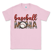Bubblegum Pink baseball mama with leopard Classic Tee - texasbilliewilder