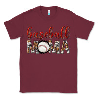Burgundy baseball mama with leopard Classic Tee - texasbilliewilder