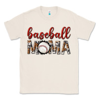 Natural baseball mama with leopard Classic Tee - texasbilliewilder