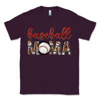 Plum baseball mama with leopard Classic Tee - texasbilliewilder