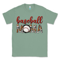 Sage baseball mama with leopard Classic Tee - texasbilliewilder