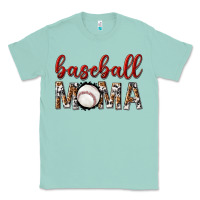 Seafoam baseball mama with leopard Classic Tee - texasbilliewilder