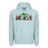 Blue Mist believe santa claus christmas Premium Hoodie - Jasminsmagicworld