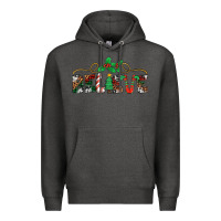 Charcoal Heather believe santa claus christmas Premium Hoodie - Jasminsmagicworld