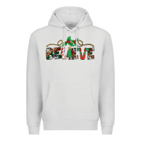 Dove Grey believe santa claus christmas Premium Hoodie - Jasminsmagicworld