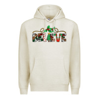 Oatmeal Heather believe santa claus christmas Premium Hoodie - Jasminsmagicworld