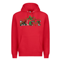 Red believe santa claus christmas Premium Hoodie - Jasminsmagicworld