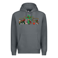 Rock believe santa claus christmas Premium Hoodie - Jasminsmagicworld