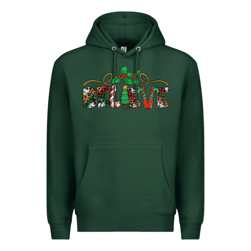 Believe Santa Claus Christmas Premium Hoodie by Jasminsmagicworld | Teevron