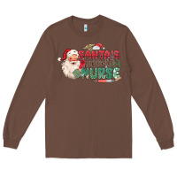 Chestnut Santa's Favorite Nurse Long Sleeve Tee - MaliasSmallBusiness