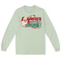 Matcha Santa's Favorite Nurse Long Sleeve Tee - MaliasSmallBusiness