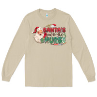 Mushroom Santa's Favorite Nurse Long Sleeve Tee - MaliasSmallBusiness