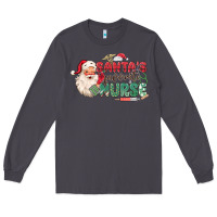 Smoke Santa's Favorite Nurse Long Sleeve Tee - MaliasSmallBusiness