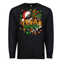 Black texas christmas Premium Sweatshirt - AdoDesignShop