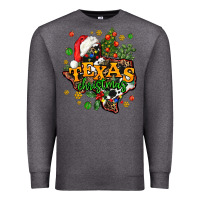 Charcoal Heather texas christmas Premium Sweatshirt - AdoDesignShop