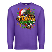 Purple texas christmas Premium Sweatshirt - AdoDesignShop