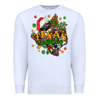 White texas christmas Premium Sweatshirt - AdoDesignShop