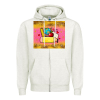 Oatmeal Heather back to school custom name Zipper Hoodie - Zillion Design Studio