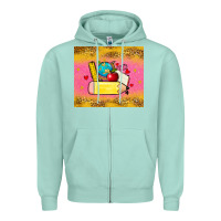 Seafoam back to school custom name Zipper Hoodie - Zillion Design Studio