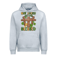 Heather Grey not lucky just really blessed malia Urban Hoodie - MaliasSmallBusiness
