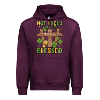 Mauve Wine not lucky just really blessed malia Urban Hoodie - MaliasSmallBusiness