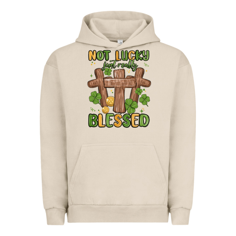 Not Lucky Just Really Blessed Malia Urban Hoodie by MaliasSmallBusiness | Teevron