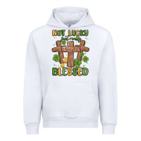 White not lucky just really blessed malia Urban Hoodie - MaliasSmallBusiness