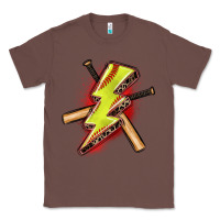 Chestnut softball lightning bolt Classic Tee - Zillion Design Studio