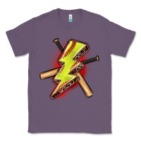 Lavender softball lightning bolt Classic Tee - Zillion Design Studio