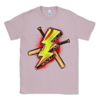Lilac softball lightning bolt Classic Tee - Zillion Design Studio