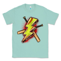Seafoam softball lightning bolt Classic Tee - Zillion Design Studio
