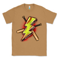 Toasted Coconut softball lightning bolt Classic Tee - Zillion Design Studio