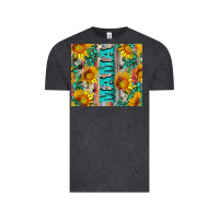 Vintage Black mama wıth sunflowers and gemstone Vintage Tee - Artiststas