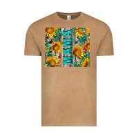 Vintage Camel mama wıth sunflowers and gemstone Vintage Tee - Artiststas